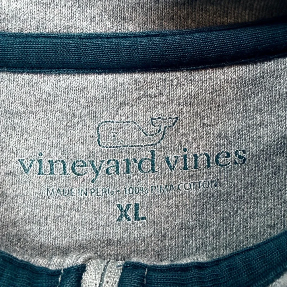 Vineyard Vines Quarter Zip Pullover XL Navy Grey Pima Cotton‎ Bundle 1K2135